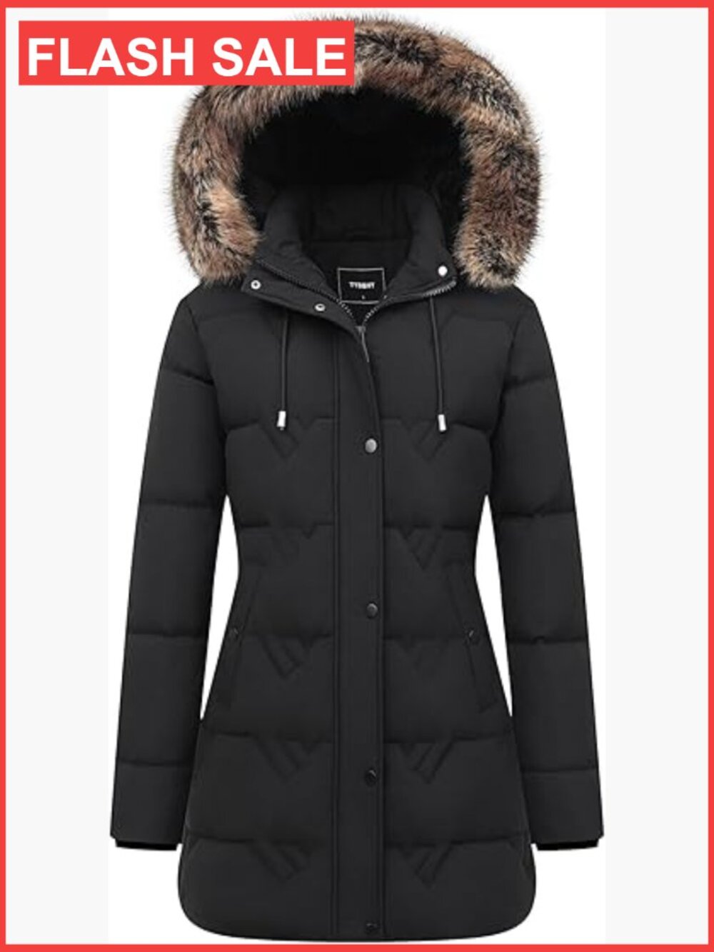 Waterproof Insulated Parka with Detachable Hood